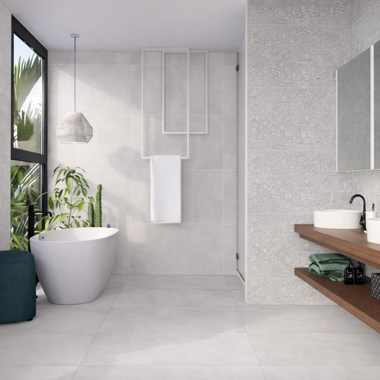 Prissmacer Ceramica Beton Cire Bercy Bianco 60x120cm